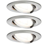 Paulmann Nova Flush Mount Light Set, Iron, GU10 LED, 19.5W