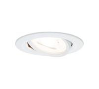 Paulmann 93639 Nova Recessed Ceiling Spotlight Round White Without Bulb Max. 35 W GU10 Recessed Ceiling Light Aluminium Matt