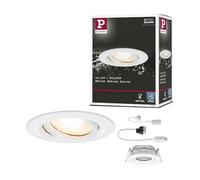 Paulmann 93661 Premium Recessed Light Nova IP65 swiveling max 1x35W GU10/GU5.3 51mm White/alu