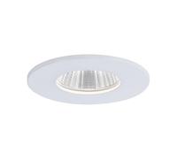 Paulmann 93670 Calla LED recessed luminaire Round incl. 1x7W recessed Spotlight IP65 White matt spot Plastic, Aluminium recessed lamp 4000K