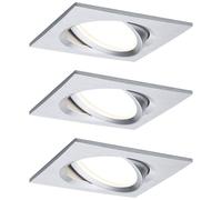 Paulmann 93680 LED Recessed Light Set 18W Aluminium 3-Piece