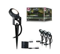 Paulmann 93689 Plug & Shine Sting LED Outdoor luminaire incl. 3x6 watt dimmable Garden Spike Anthracite Garden luminaire Aluminium Outdoors 3000 K