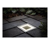 Paulmann 93774 Cube Solar Flush Light 0.24W Warm White Stainless S...
