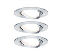Paulmann 93899 Premium LED Recessed Downlight Set 3x6.8W 2700K