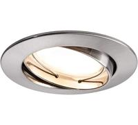 Paulmann 93980 LED Coin Flat Recessed Spotlight Complete Set Satin Round Ceilin