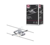 Paulmann 94132 Cable Lighting System - Mac II Single Spot Light Extension Max 10 Watt Matt Chrome Wire Cable Lighting System Without Bulbs