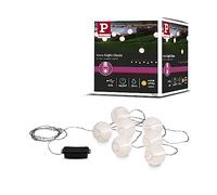 Paulmann 94166 LED Battery-Powered luminaire Outdoor Fairy Lights 7-Piece Set Mobile Paper Lantern incl. 7x0.02 watt IP44 Mobile Light White Battery-Powered lamp Plastic Cordless 3000 K