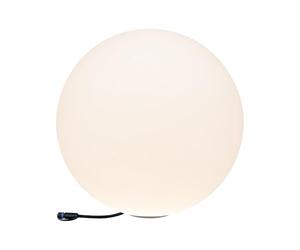 Paulmann 94179 Outdoor Plug & Shine Light Object Globe IP67 3000K 575lm 24V, 6.5 W, White