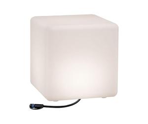 Paulmann 94181 Outdoor Plug & Shine Light Object Cube IP67 3000K 575lm 24V, 6.5 W, White
