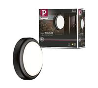 Paulmann 94188 Outdoor 230V Wall luminaire IP44 Splash-Water Protected Wall lamp 15W 3000K Warm White Wall Spotlight Plastic Grey