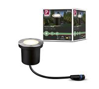 Paulmann 94228 Plug & Shine LED Exterior luminaire recessed Floor luminaire Round incl. 1x3.6 watt IP65 dimmable Outdoors Stainless Steel Garden luminaire Metal, Plastic Garden Light 3000 K