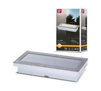 Paulmann 94239 Solar Aron recessed Floor luminaire LED Outdoor luminaire Rectangular incl. 1x1.5 watt Black Stainless Steel, Plastic 3000 K Warm White
