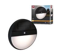 Paulmann 94264 LED Solar Outdoor Wall luminaire Elois Round incl. 1x1 watt IP44 Outdoors Anthracite Solar Plastic Solar lamp 3000 K