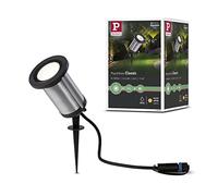 Paulmann Plug & Shine LED outdoor spotlight Classic 94285 - 1x5.1W, IP65, 3000K, Anthracite