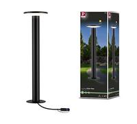 Paulmann 94312 Plug & Shine LED Outdoor luminaire Bollard Plate incl. 1x6.1 watt dimmable IP44 Splash-Water Protected Anthracite Garden Lighting Plastic Warm White 3000 K