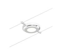 Paulmann 94417 RoundMac DC LED cable system spot incl. 1x4.5 watt extendable white, chrome wire cable metal 3000 K
