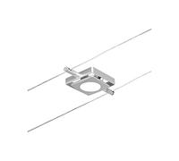 Paulmann 94421 LED System Spot MacLED DC incl. 1 x 4.5 Watt Expandable Wire Rope Metal 3000 K, Matte Chrome/Chrome