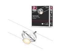 Paulmann 94439 CorDuo Spot Lighting Cardan DC, Max 10 Watt Extendable Cable Lamp Matt White Plastic GU5.3 Wire System Without Bulbs