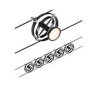 Paulmann 94440 CorDuo Cable System - Lighting Set Cardan DC, Max 5 x 10 Watt Extendable Wire Cable Matt Black Plastic GU5.3 Wire Cable System Without Bulbs