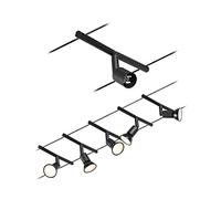 Paulmann 94446 CorDuo Lighting Set - Salt DC, Max 5 x 10 Watt Extendable Wire Cable System Matt Black Plastic GU5.3 Without Bulbs
