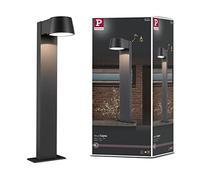 Paulmann 94454 LED Exterior luminaire Bollard Light Capea IP44 Warm White incl. 1x6 watt Outdoor Lighting Black Outdoor lamp Aluminium Garden lamp 3000 K