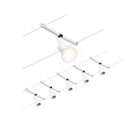 Paulmann 94458 CorDuo Lighting Set - Salt DC, Max 5 x 10 Watt Extendable Wire Cable System Matt White Plastic GU5.3 Without Bulbs