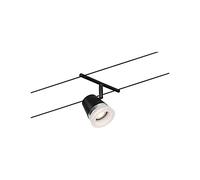 Paulmann 94464 CorDuo Cable System Spot Cone DC Max. 1 x 10 Watt Expandable Black Matt Wire Rope Plastic GU5.3 Wire Cable System Without Bulb