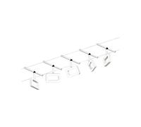 Paulmann 94483 LED Cable System Frame Base Set 5 x 400 lm incl. 5 x 4.8 W Warm White Matt Chrome Plastic Metal Lighting System 3000 K