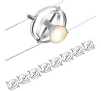 Paulmann 94490 Cable System Set Cardan DC Max. 8 x 7 Watt Expandable Chrome Matt Wire Rope Metal GU5.3
