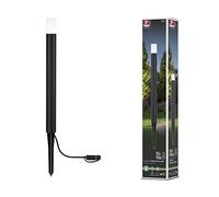 Paulmann 94537 Plug & Shine LED outdoor luminaire Bollard Flarea IP65 600mm Warm White incl. 1x3.6W dimmable black Metal 3000K