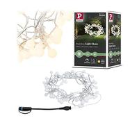 Paulmann 94557 Plug & Shine LED Outdoor Light Chain IP44 Warm White dimmable Black Plastic 3000 K