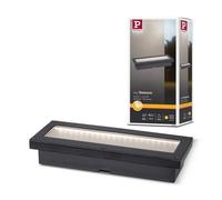 Paulmann 94576 Led Solar Recessed Floor Luminaire Domenic Ip67 Square Incl. 1X0.1 W Warm White Black Wireless Plastic