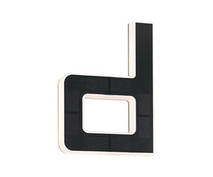 Paulmann 94653 LED Solar House Number D IP44 Warm White Battery Replaceable Including 1 x 0.2 Watt Solar Light Black Plastic Solar Light 3000 K