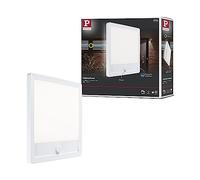 Paulmann 94663 LED Outdoor Light Panel Lamina with Motion Detector IP44 Square incl. 1x14.5 W Warm White White Outdoor Panel Plastic Light Panel 3000 K