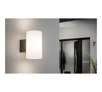 Paulmann 94713 LED wall luminaire Capea insect-friendly IP44 96x128mm 2200K 6W 550lm 230V 98° black aluminium gold light wall lamp gold light