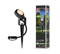 Paulmann 94728 Plug & Shine LED outdoor luminaire garden spotlight Sting individual spot insect-friendly IP67 2200K 6.3W anthracite round dimmable gold light aluminium