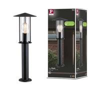 Paulmann 94737 LED outdoor luminaire bollard light Classic insect-friendly IP44 500mm 2200K 4.3W 420lm 230V black E27 metal gold light garden bollard