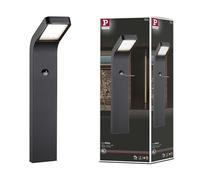 Paulmann 94747 LED outdoor luminaire bollard light Kulma motion sensor seawater resistant IP44 500mm 3000K 7.5W 500lm 230V anthracite aluminium warm white