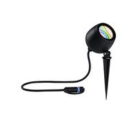 Paulmann 94769 Plug & Shine LED Garden Spotlight Kikolo Smart Home Zigbee IP65 6.2W 400lm Dimmable 261mm Anthr Aluminium 3000-6500K RGBW+, Plastic Material, 6.2 W, Anthracite