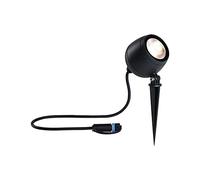 Paulmann 94774 Plug & Shine LED Garden Spotlight Kikolo IP65 7.2W 460lm Dimmable 261mm Anthracite Plastic/Aluminium 3000K Outdoor Light, Aluminium, 7.2 W