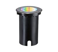 Paulmann 94845 LED Outdoor luminaire recessed Floor luminaire Smart Home Zigbee Floor IP67 Round 110mm RGBW+ 4.9W 300lm 230V Brushed Iron