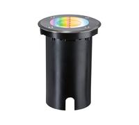 Paulmann 94845 LED Outdoor luminaire recessed Floor luminaire Smart Home Zigbee Floor IP67 Round 110mm RGBW+ 4.9W 300lm 230V Brushed Iron