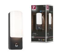 Paulmann 94851 LED Outdoor wall luminaire Bonnie Motion Sensor IP44 93x77mm 3000K 8.5W 560lm 230V Anthracite Aluminium Outdoor luminaire
