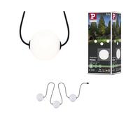 Paulmann 94912 Plug & Shine Naima LED Fairy Lights Extension Set IP67 3000K 3x1W 1.71m Black