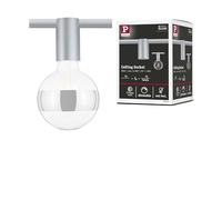 Paulmann 94973 Socket URail Individual spot E27 max. 20W dimmable 230V Chrome matt Rail System - Choose Any lamp