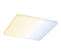 Paulmann Areo VariFit 95386 LED Panel Recessed Light IP44 Warm White Zigbee Tunable White 185 mm Round Including 1 x 15 Watt Dimmable Satin Plastic 3000 K