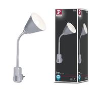 Paulmann 95428 Junus Plug-in luminaire with Flexarm max 20 watts lamp White Metal, Plastic Light E14