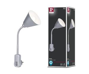 Paulmann 95428 Junus Plug-in luminaire with Flexarm max 20 watts lamp White Metal, Plastic Light E14