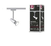 Paulmann 95461 Barelli URail Individual spot GU10 max. 10W dimmable 230V Chrome matt, Chrome Rail System - Choose Any lamp