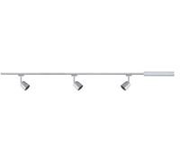 Paulmann 95462 Cover URail Basic Set GU10 max. 3x10W dimmable 230V Chrome matt, Chrome Rail System - Choose Any lamp